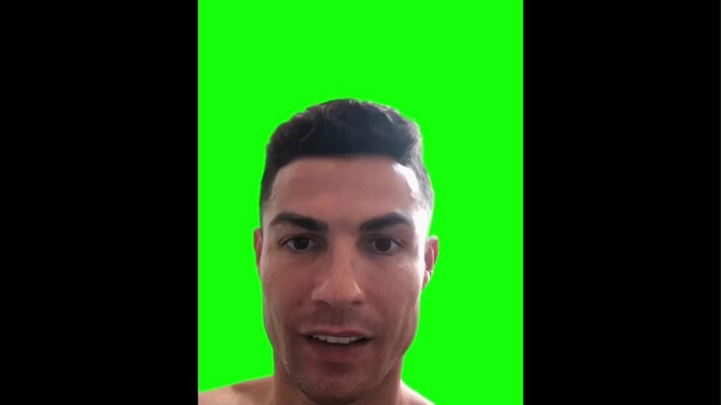 Ronaldo saying Happy Birthday Green Screen Memes