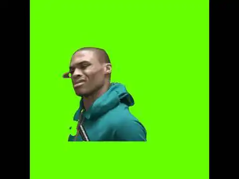 russell westbrook what meme green screen