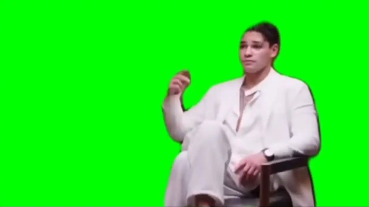 Ryan Garcia tap tap finger dance meme green screen