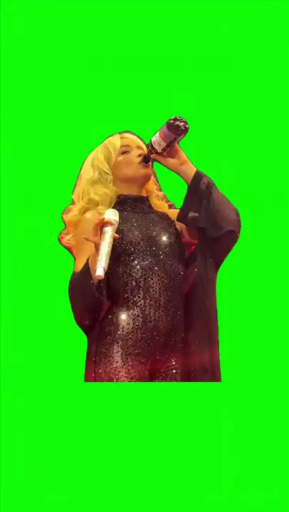 Sabrina Carpenter Flippping The Bird green screen