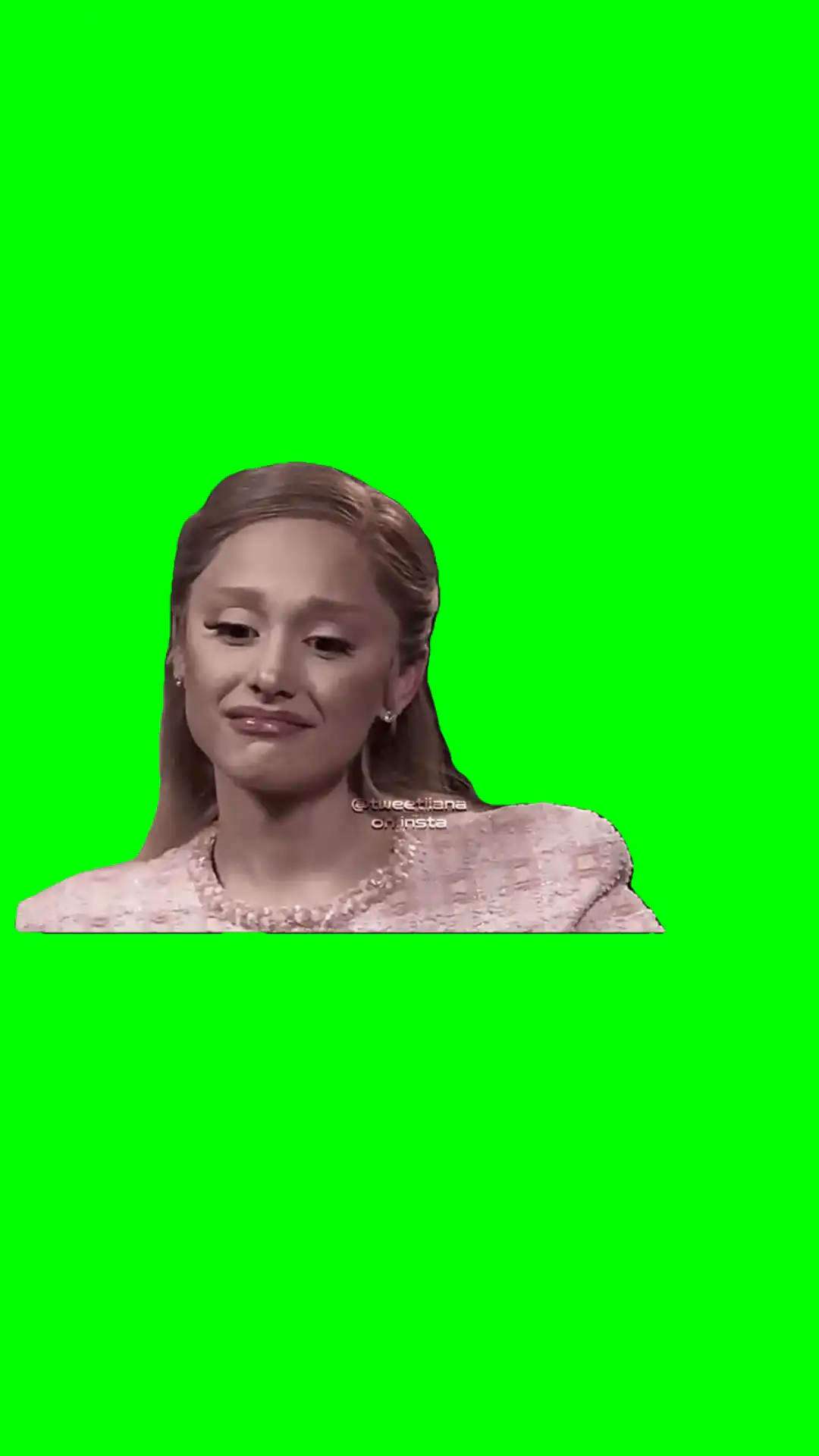 Sad Ariana Meme Green Screen