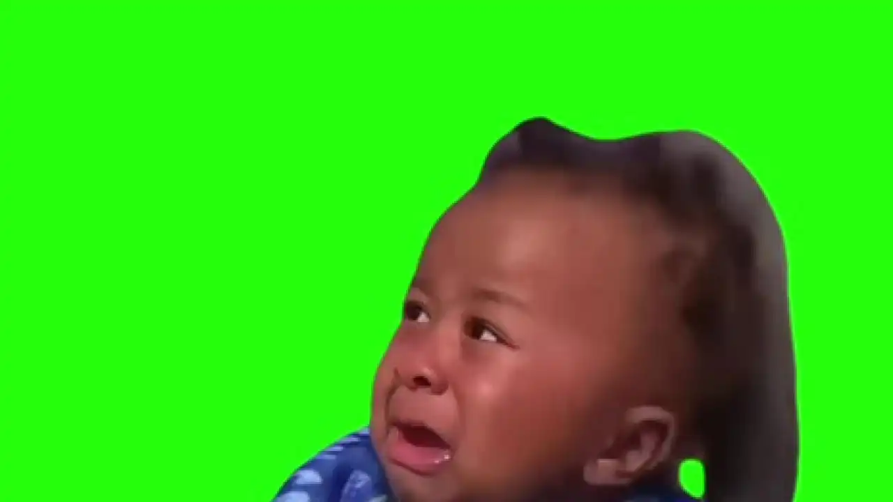 Sad Baby Meme green screen