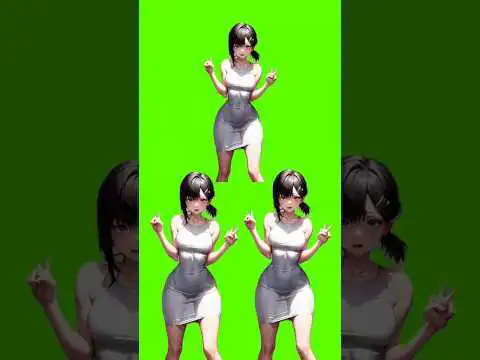 SAD CAT DANCE IN GREEN SCREEN