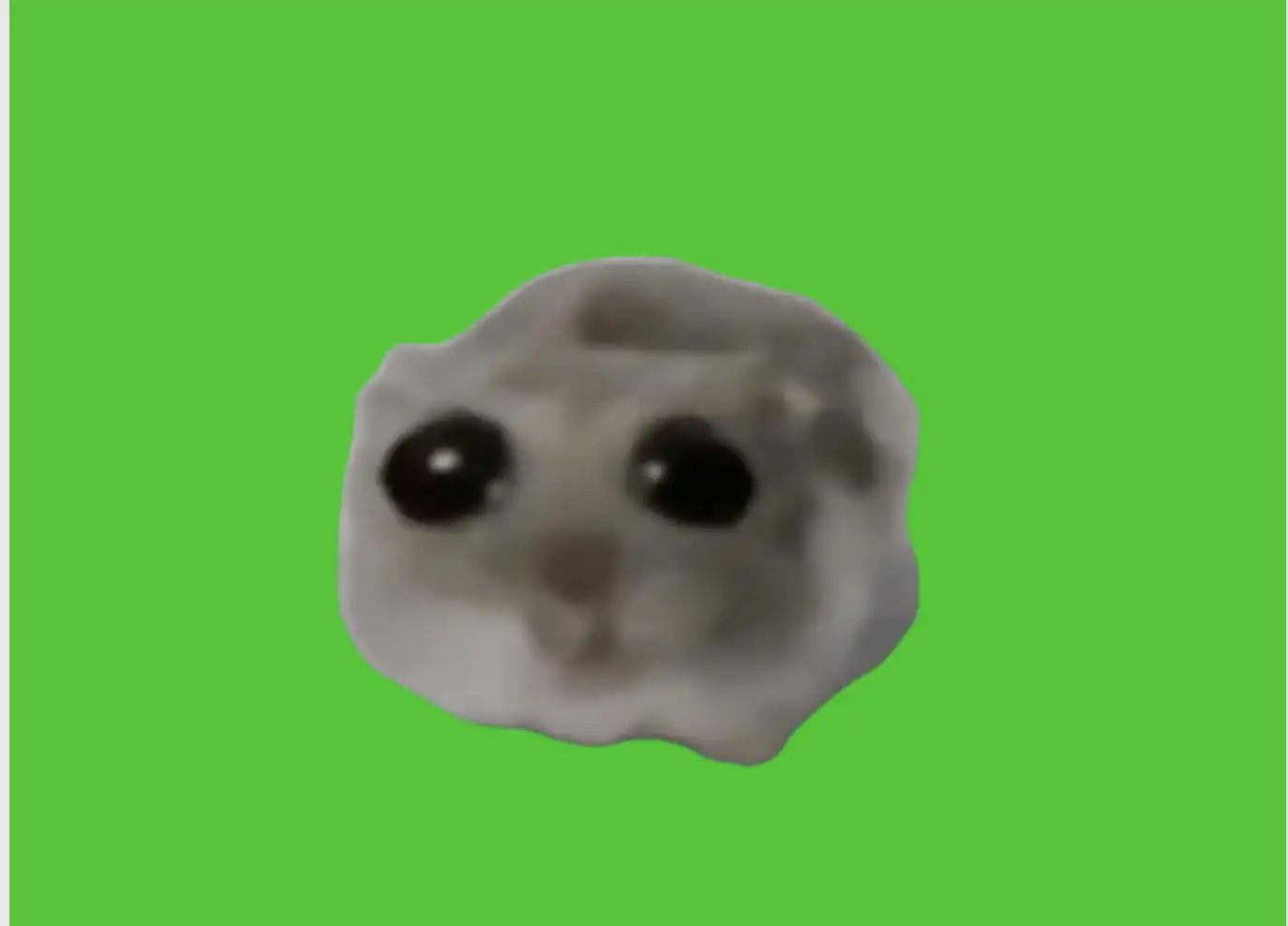Sad Hamster Green Screen