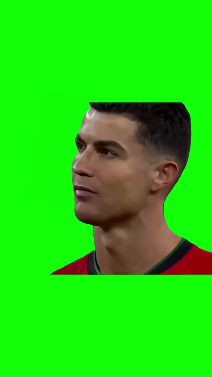 Sad Ronaldo meme Green Screen