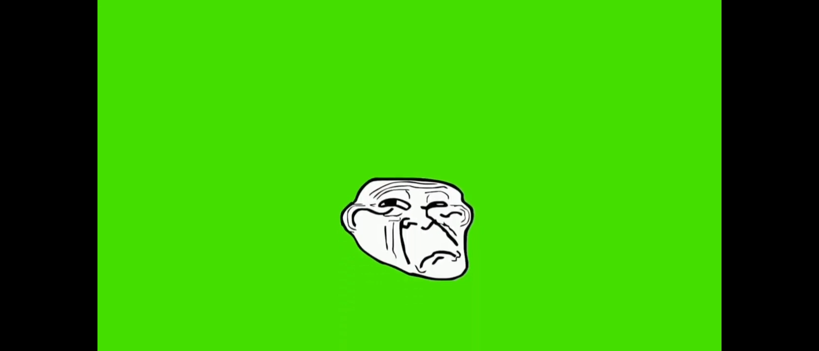 Sad Troll Face Green Screen Meme Video