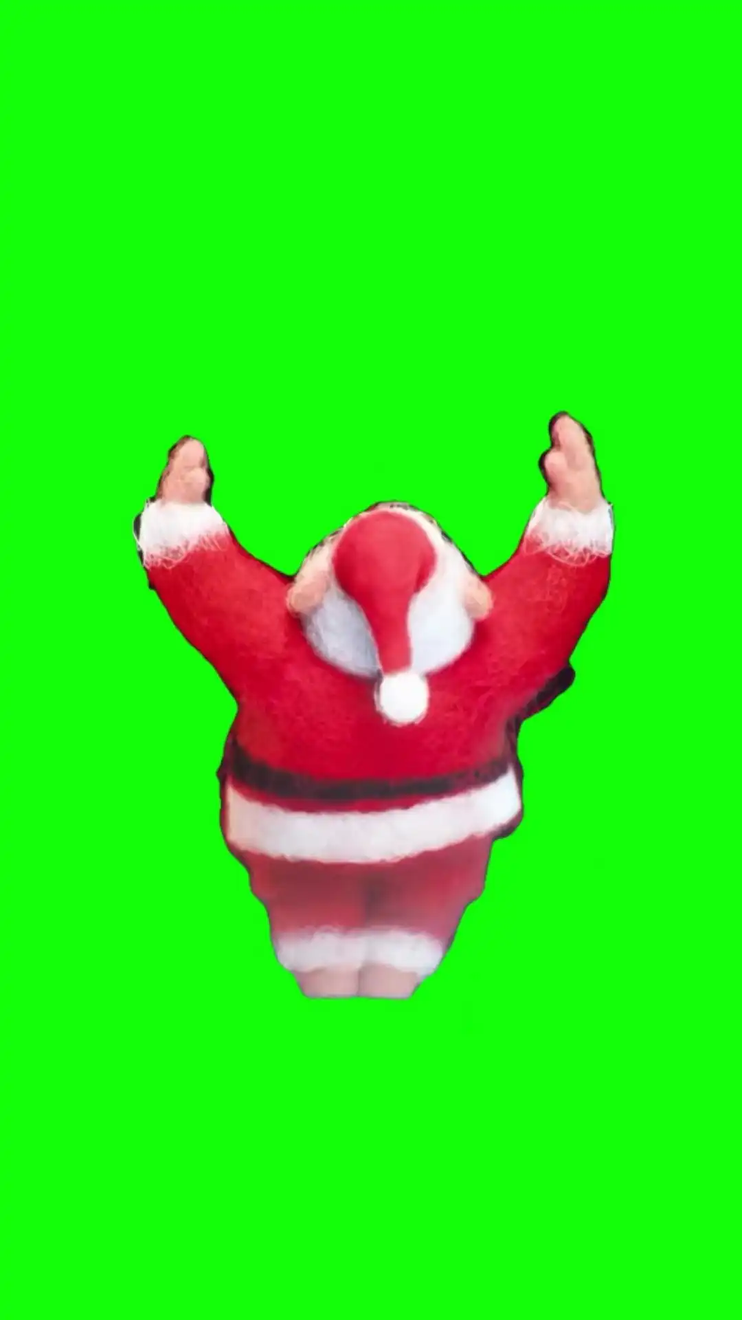 Santa playing Jingle Bells on Rock Guitar Meme Green Screen