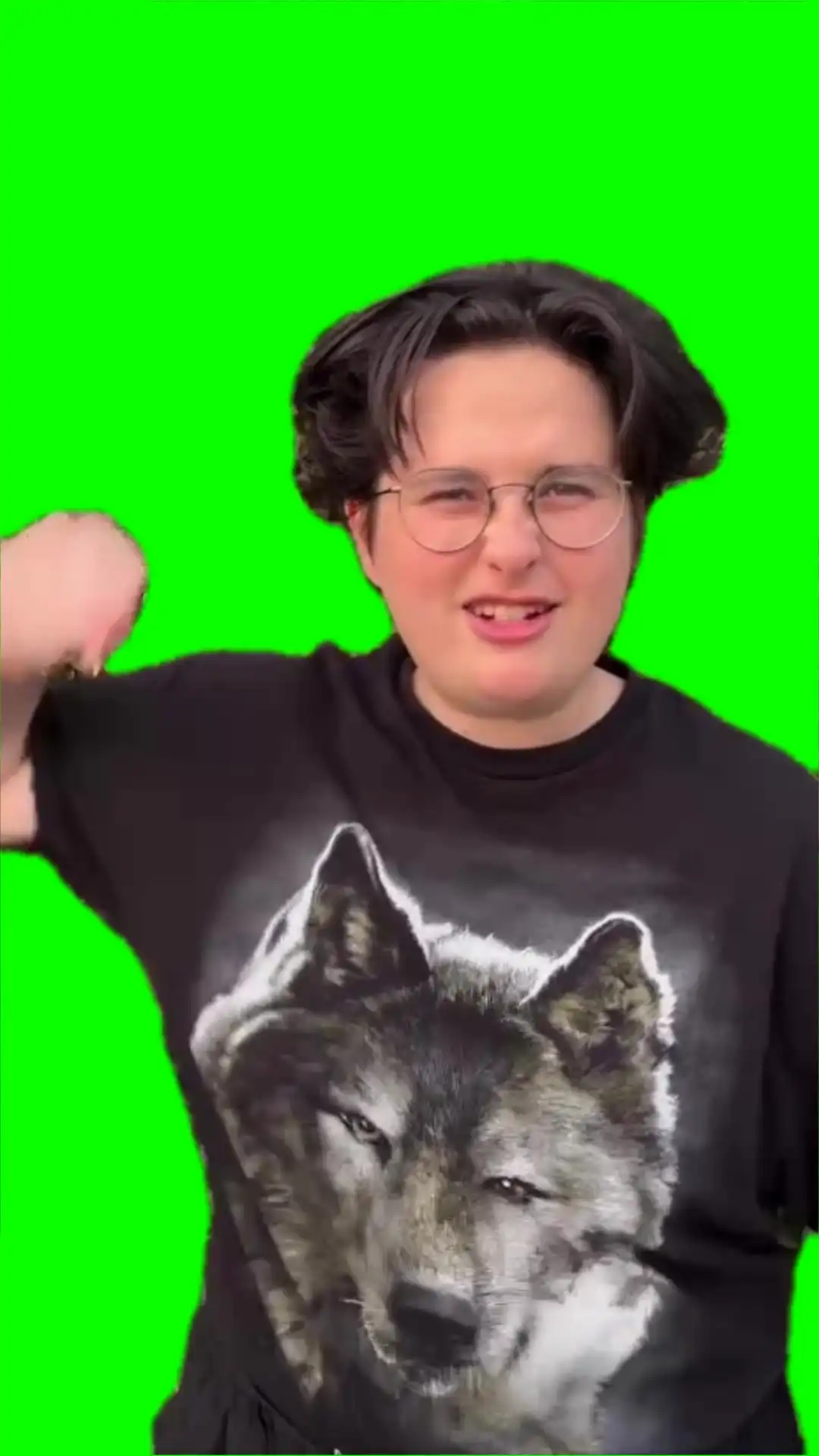 Scram! Leave her alone Meme Green Screen
