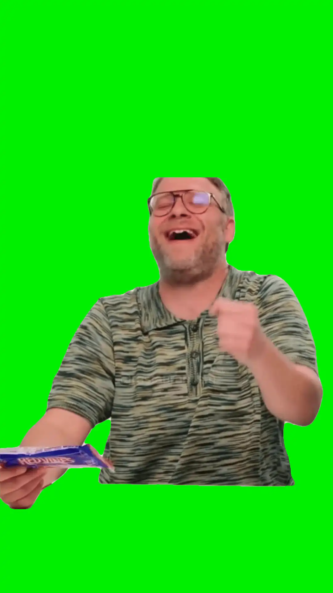 Seth rogan laughing meme green screen
