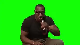 Shannon Sharpe Oh Lord! Anybody Else Need a Shot of This Green Screen