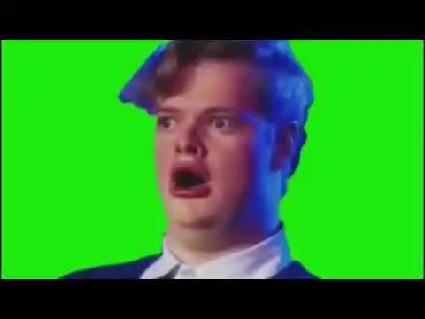 Shocked green screen