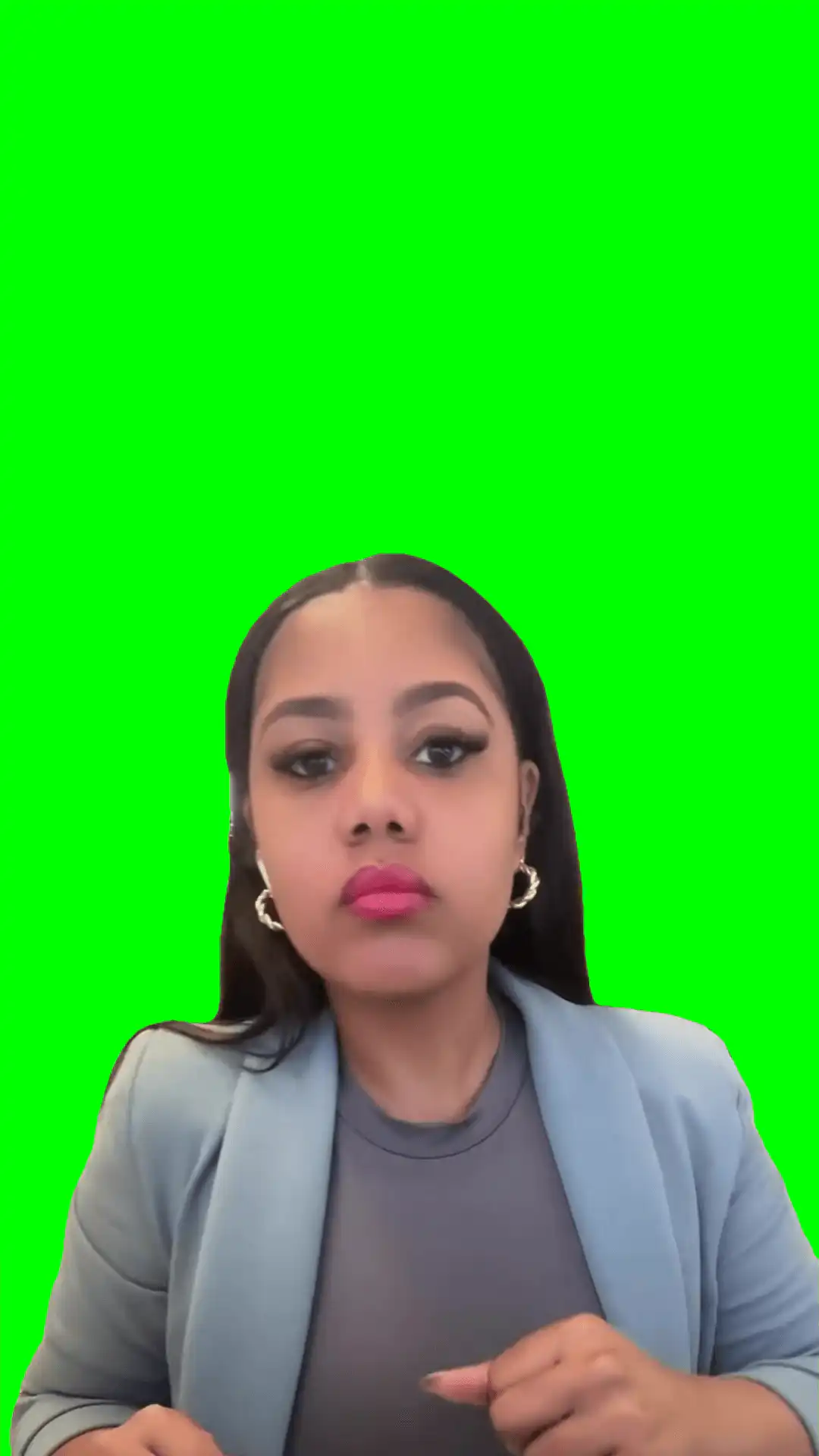 Showing the bird meme green screen