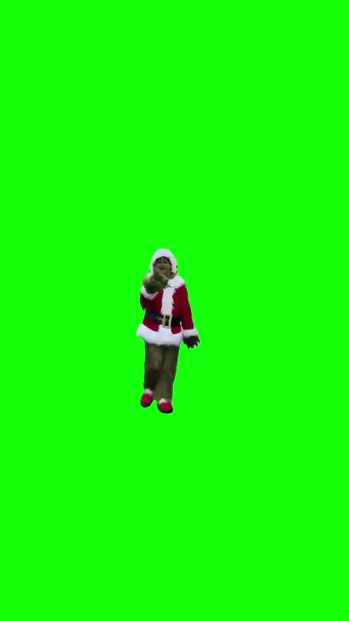 Shut up! Thats what I want for Christmas Grinch green screen