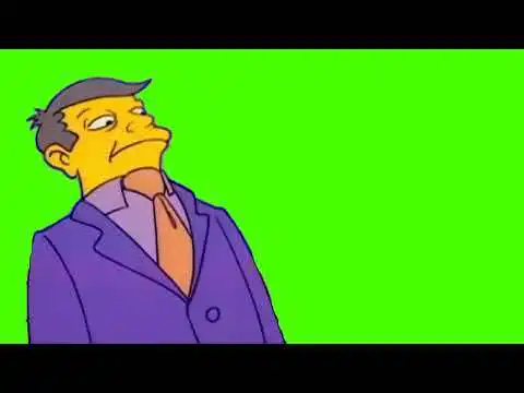 Simpsons Skinner Pathetic Meme Scene Green Screen
