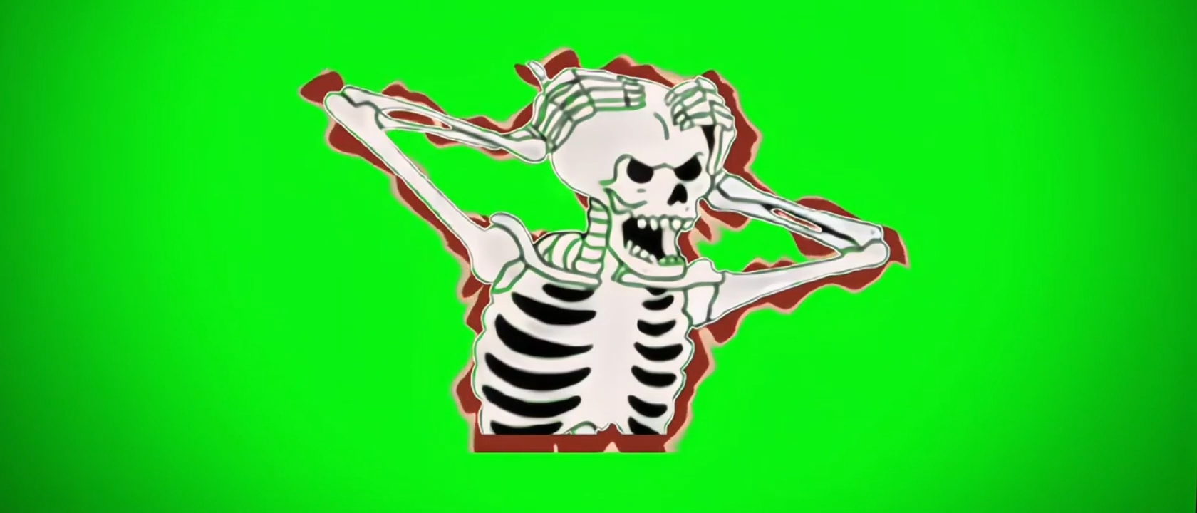 Skeleton Green Screen Meme Video
