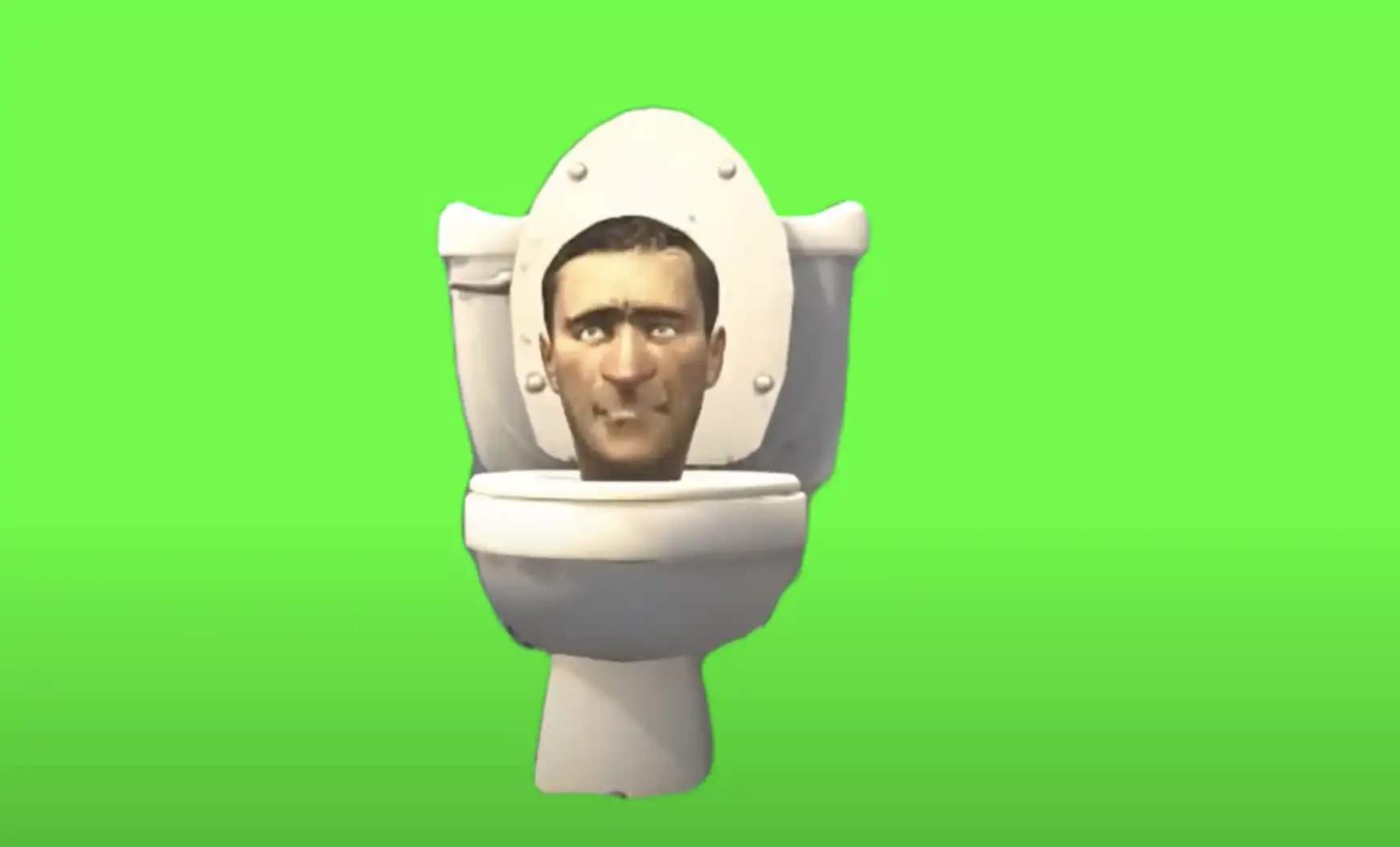 Skibidi Toilet Meme Green Screen