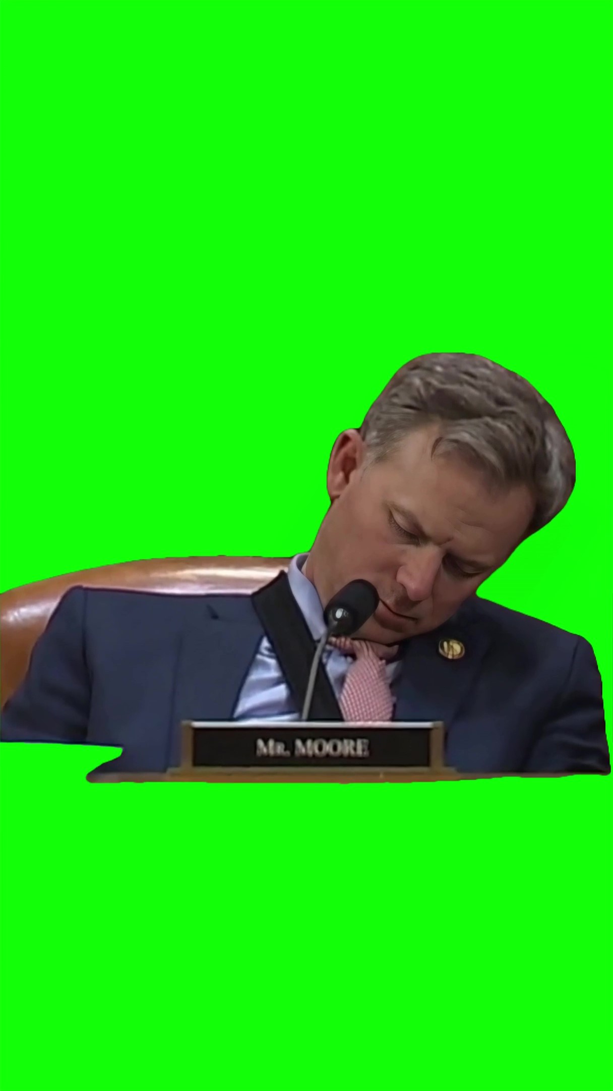 Sleepy Mr.Moore Meme green screen
