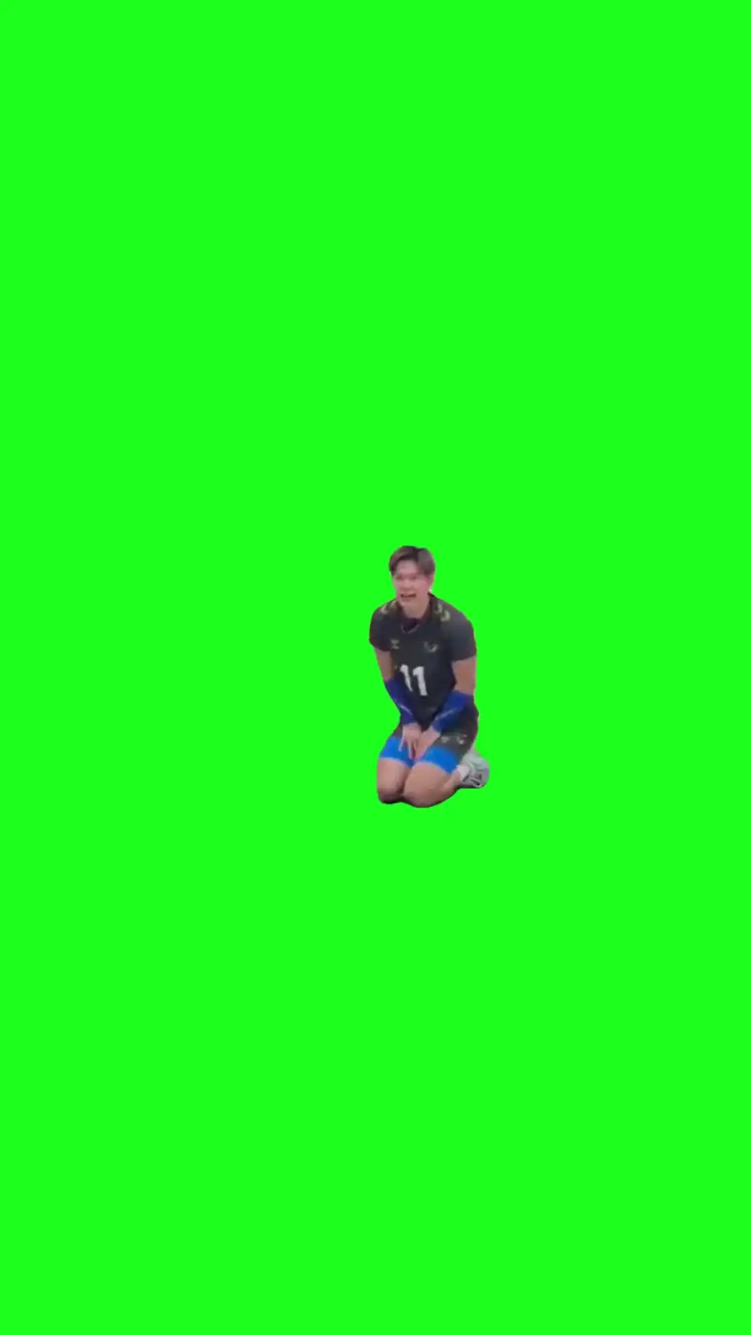 Sliding apology Green Screen Meme