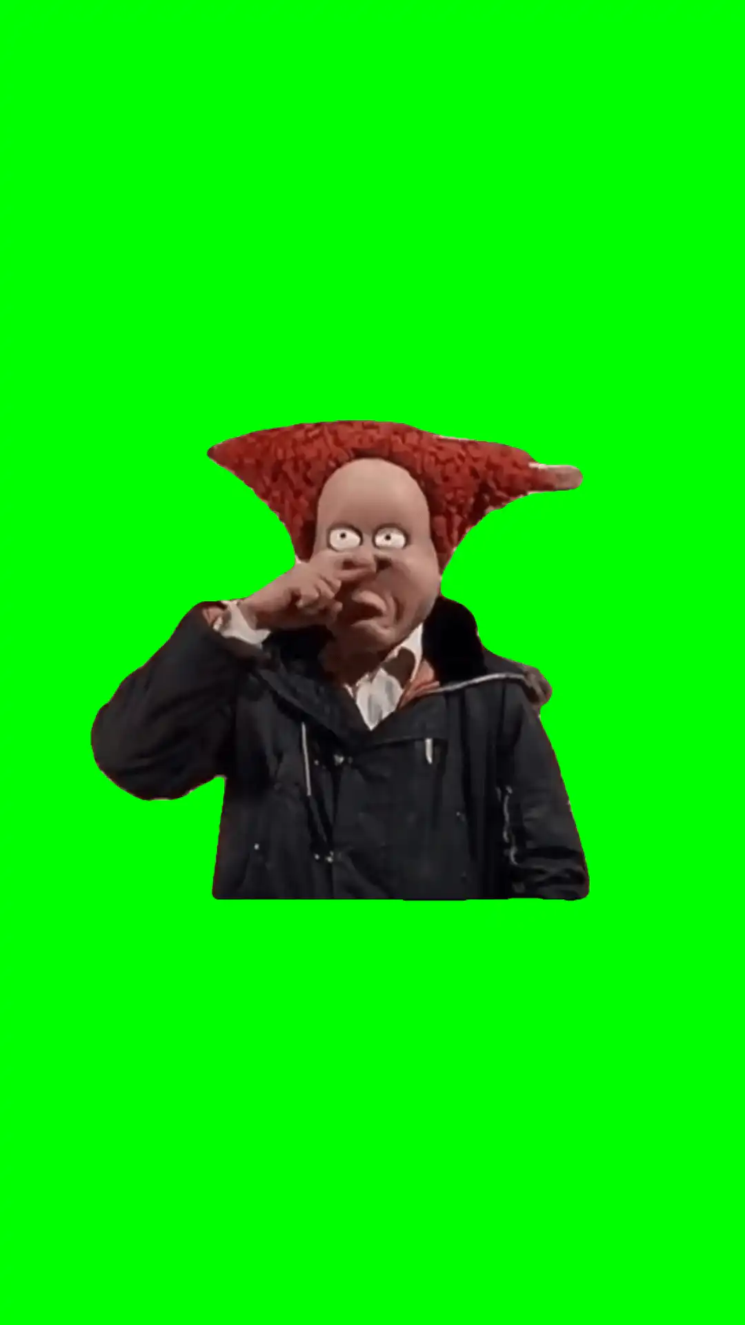 Smells finger Meme Green Screen