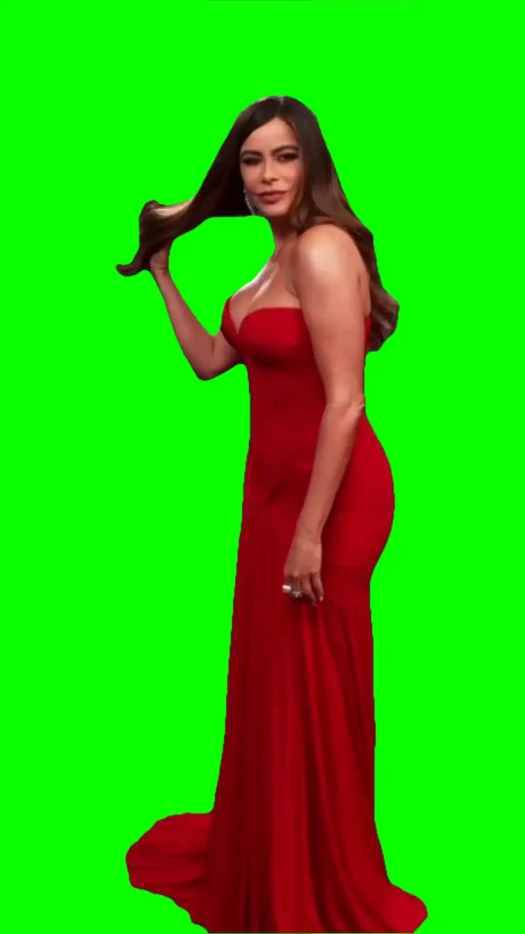 Sofia Vergara glambot green screen
