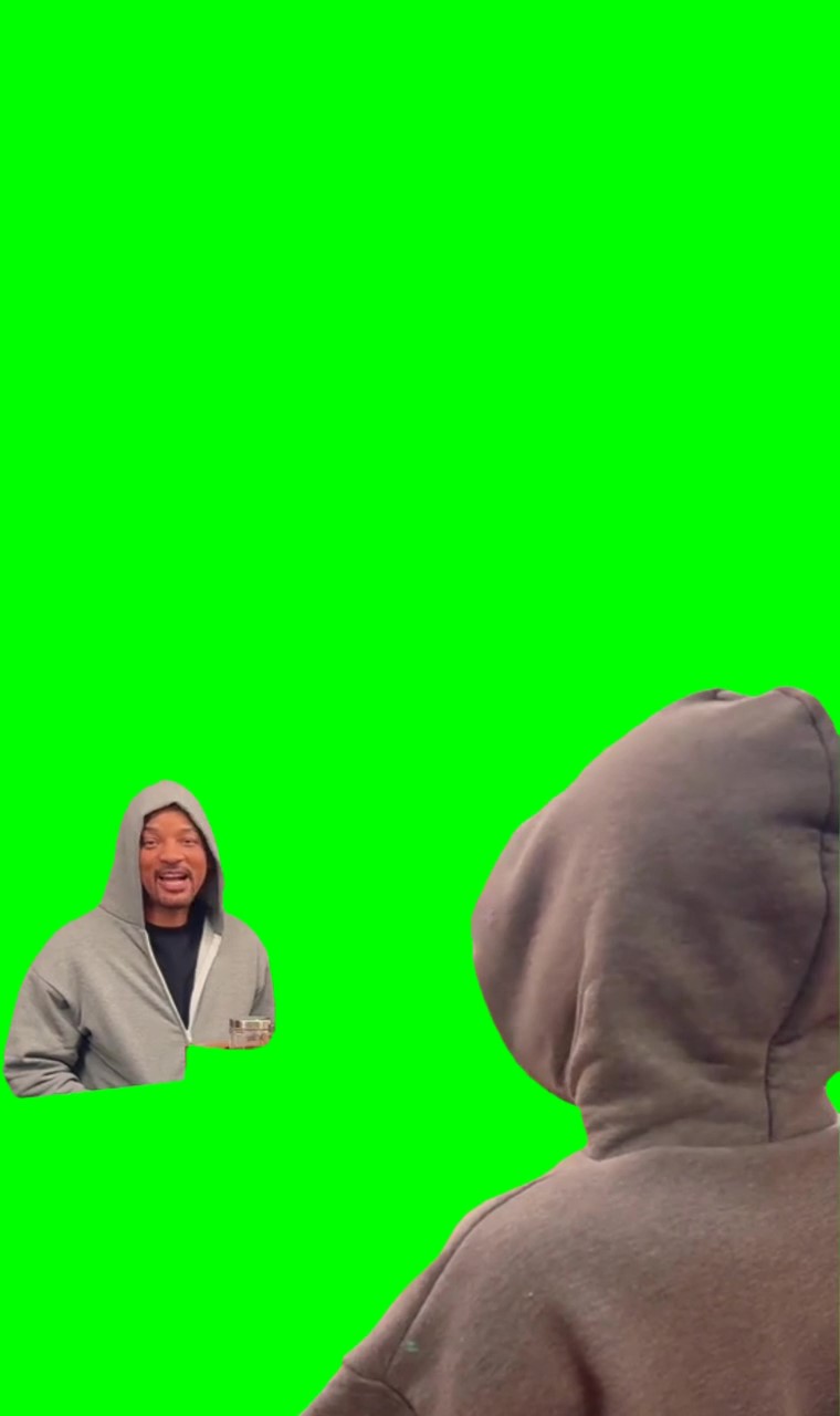 Somebody watching me green screen