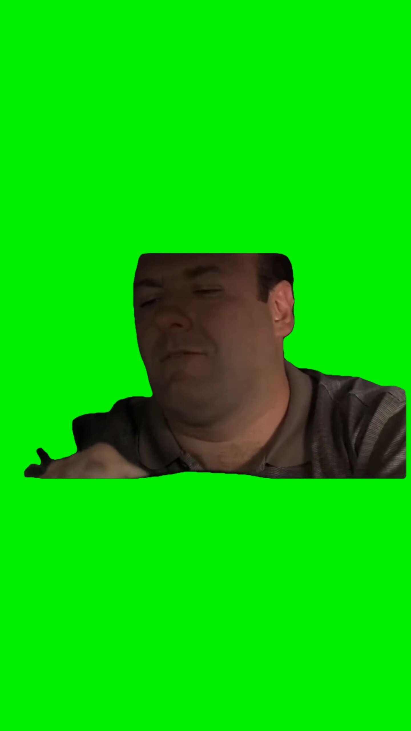 Soprano jamming out Green Screen Meme