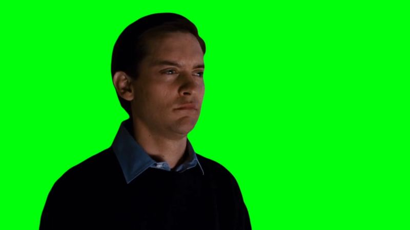 Spider-Man 3 Peter Thinking Scene Green Screen Memes