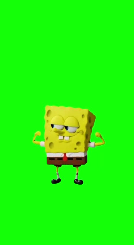 SpongeBob Big Guy Green Screen Meme