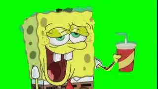Spongebob Cool Face Green Screen