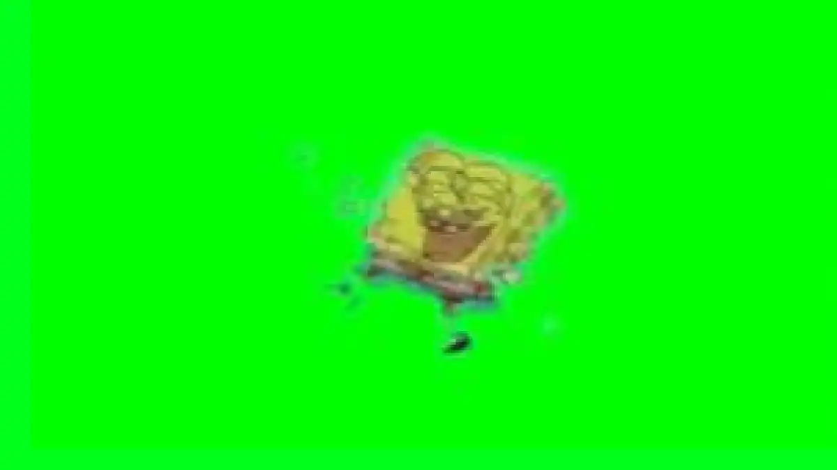 Spongebob Dancing Happy Green Screen