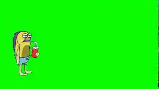 SpongeBob Hey pal did you just blow in from stupid town Green Screen