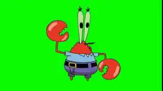 SpongeBob Mr Krabs Robot Dance Green Screen