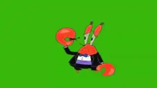 SpongeBob Mr Krabs Sad Violin green screen