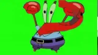SpongeBob Mr Krabs Trunk Green Screen