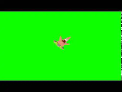 SpongeBob Patrick Falling Green Screen