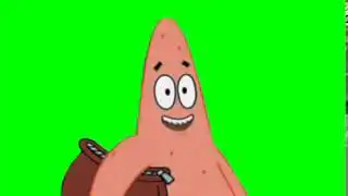 SpongeBob Patrick I Love You green screen