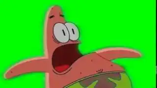 SpongeBob Patrick Screaming Green Screen