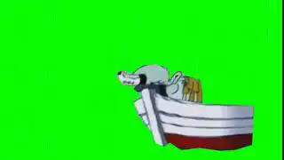 SpongeBob Squidward Banging Head on Cash Register Green Screen