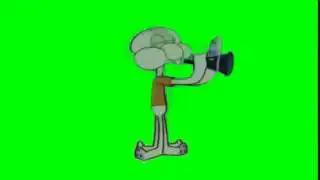 SpongeBob Squidward Clarinet Green Screen