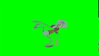 SpongeBob Squidward Falling Green Screen