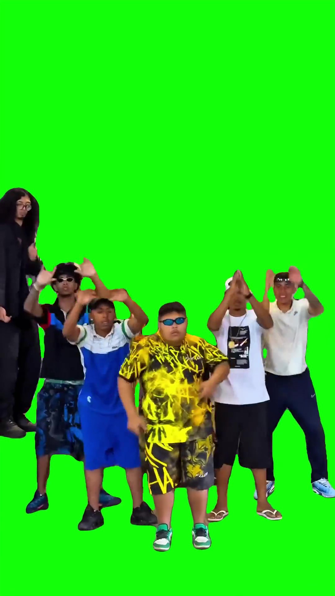 Squad dancing Green Screen Meme