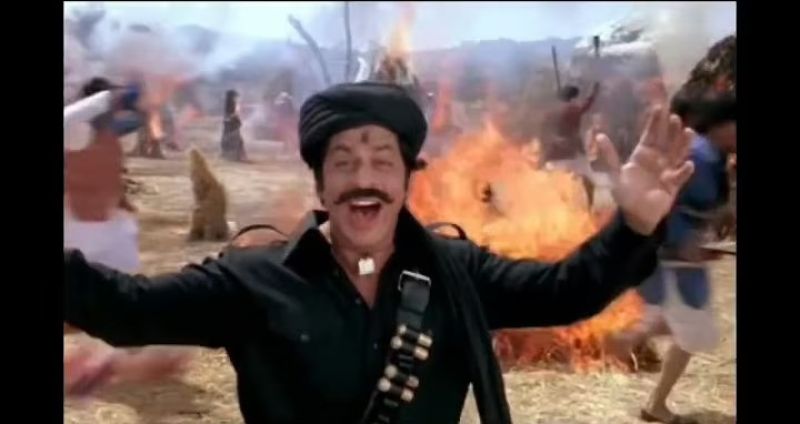 Srk Saying Bhaago Meme Template