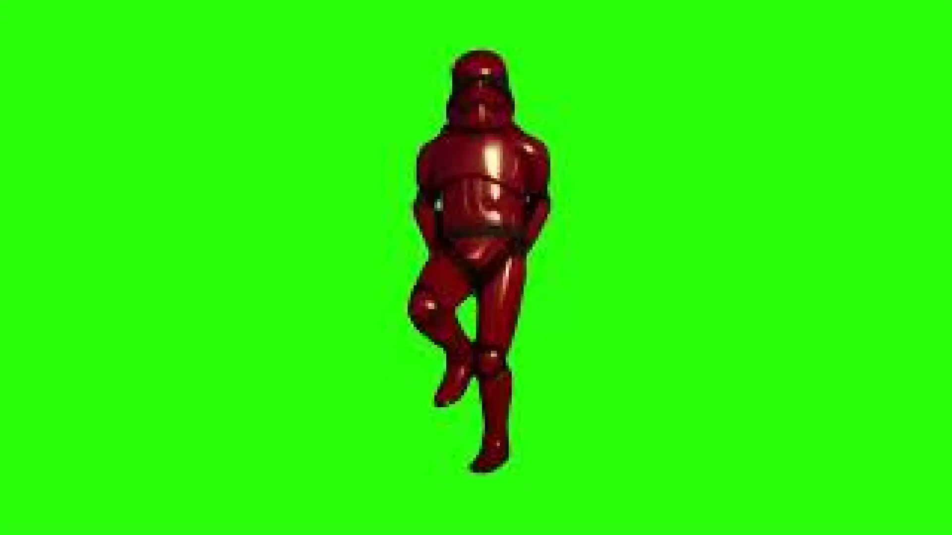 star wars red stormtrooper dancing green screen