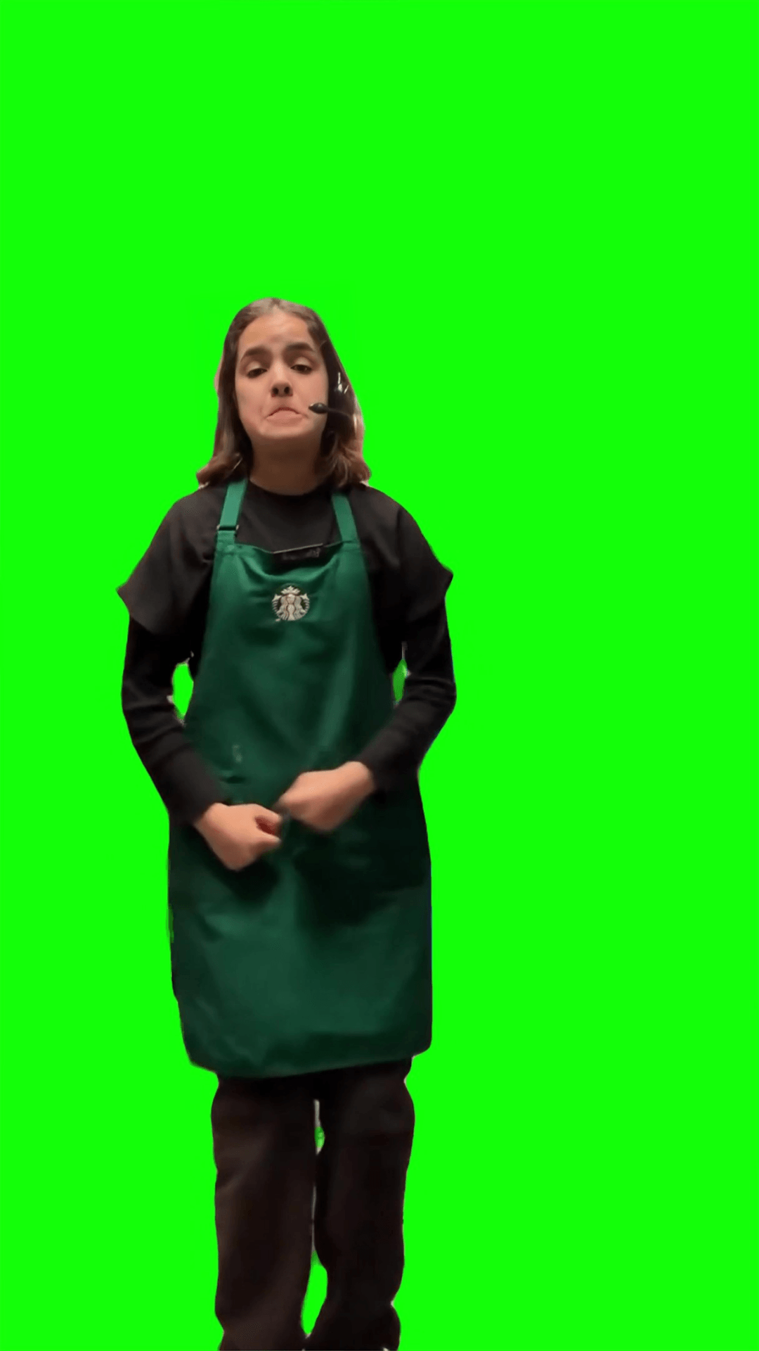 Starbucks Employee Dancing Meme Green Screen