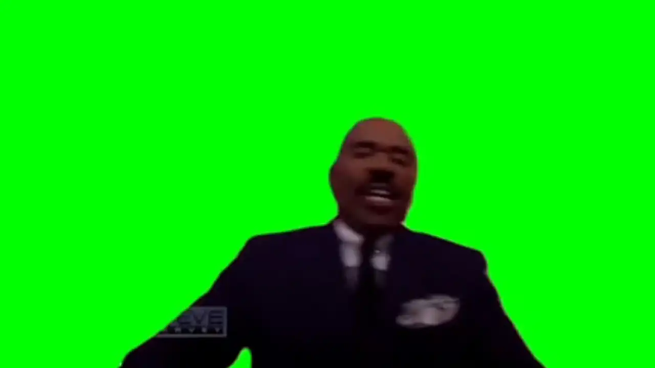 Steve Harvey shut your stupid ass up green screen