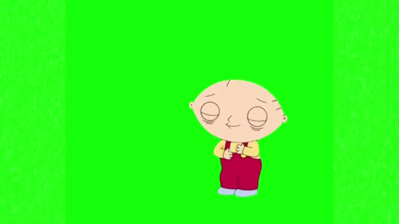 Stewie dancing meme Green Screen