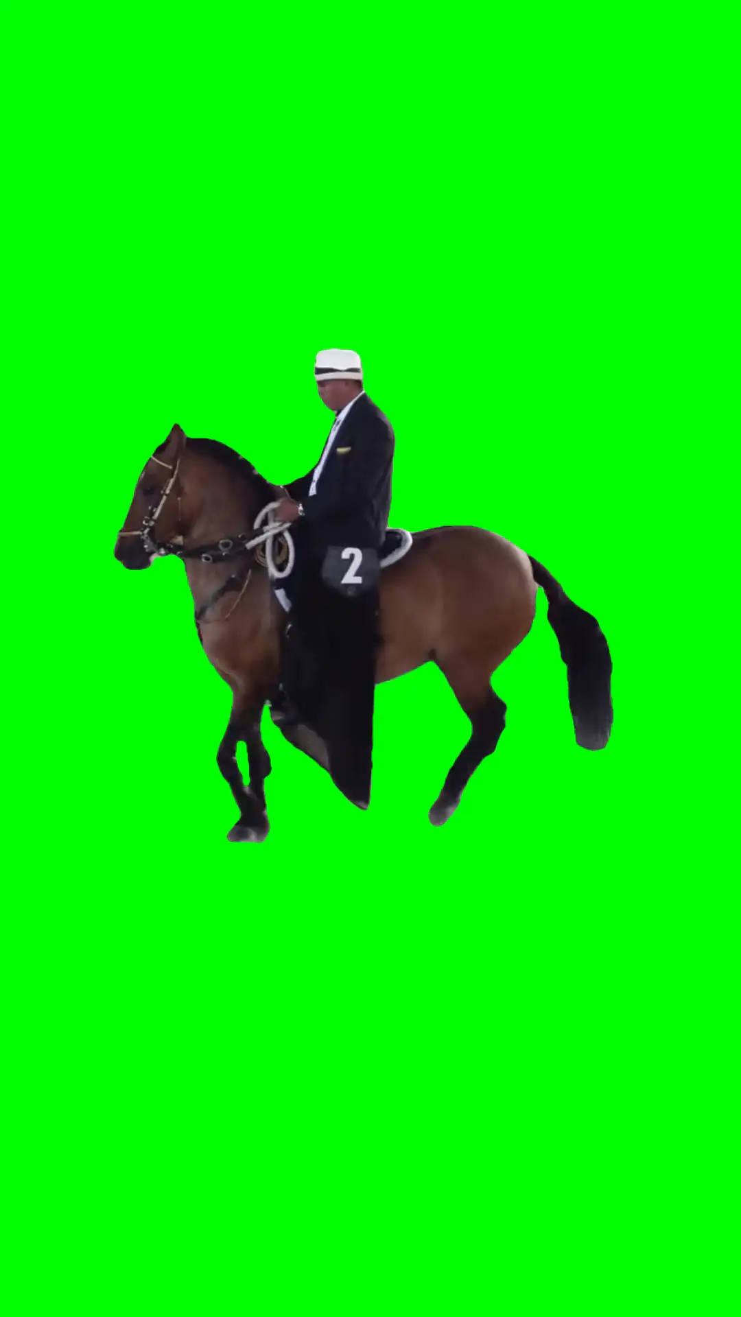 Stomping horse meme green screen