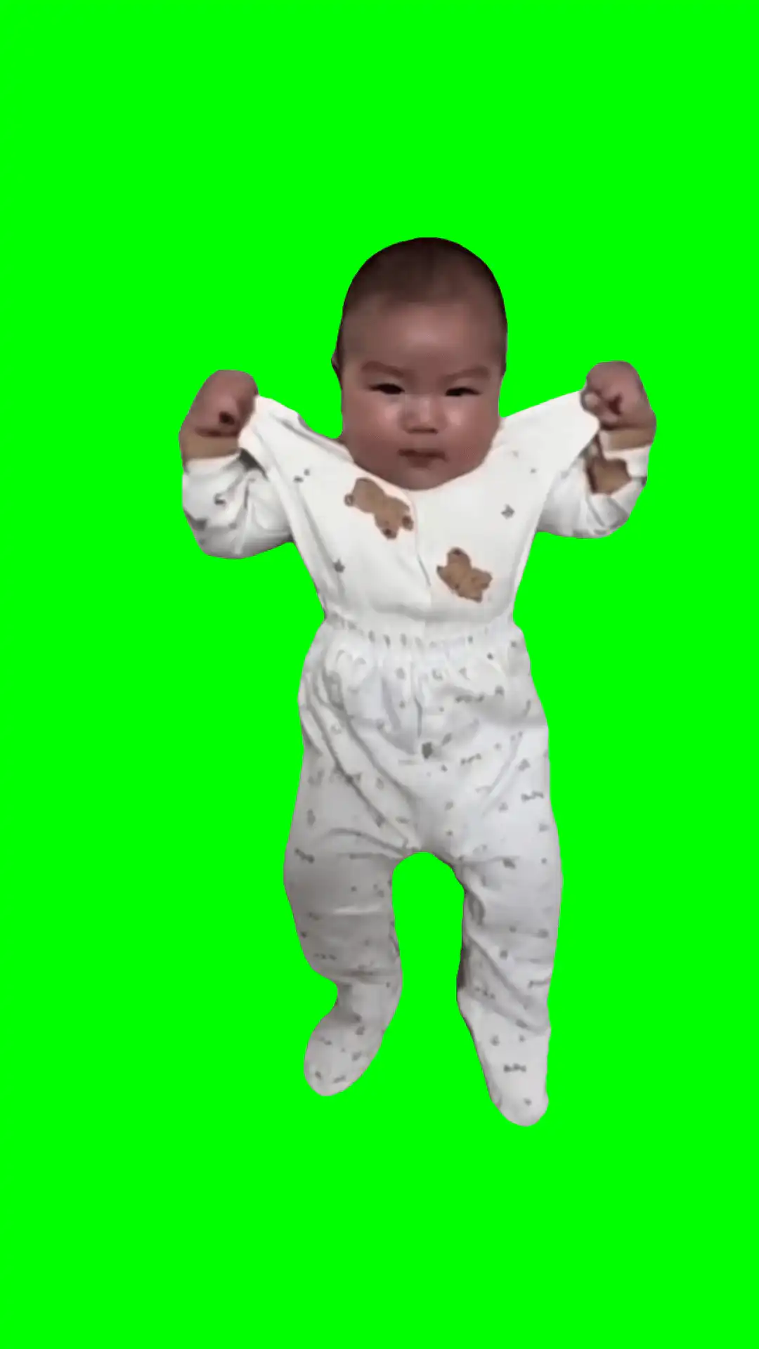 Strong baby green screen