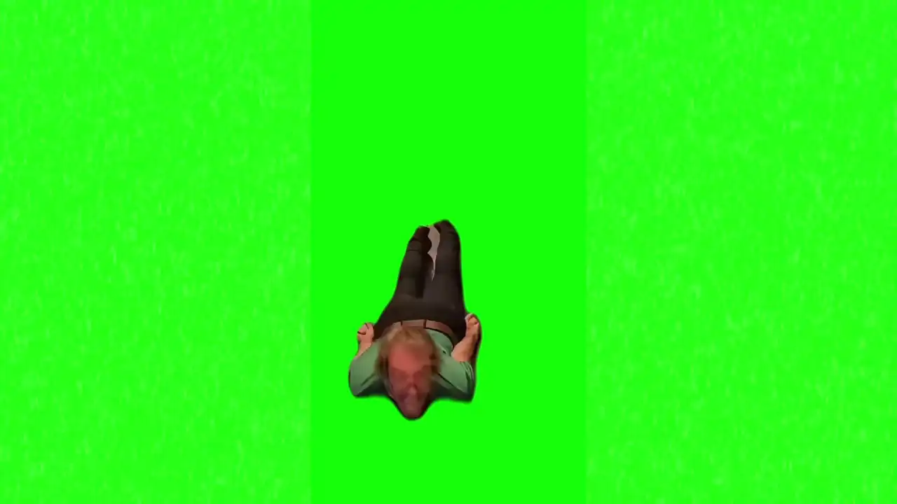 Subway Crawler Meme green screen