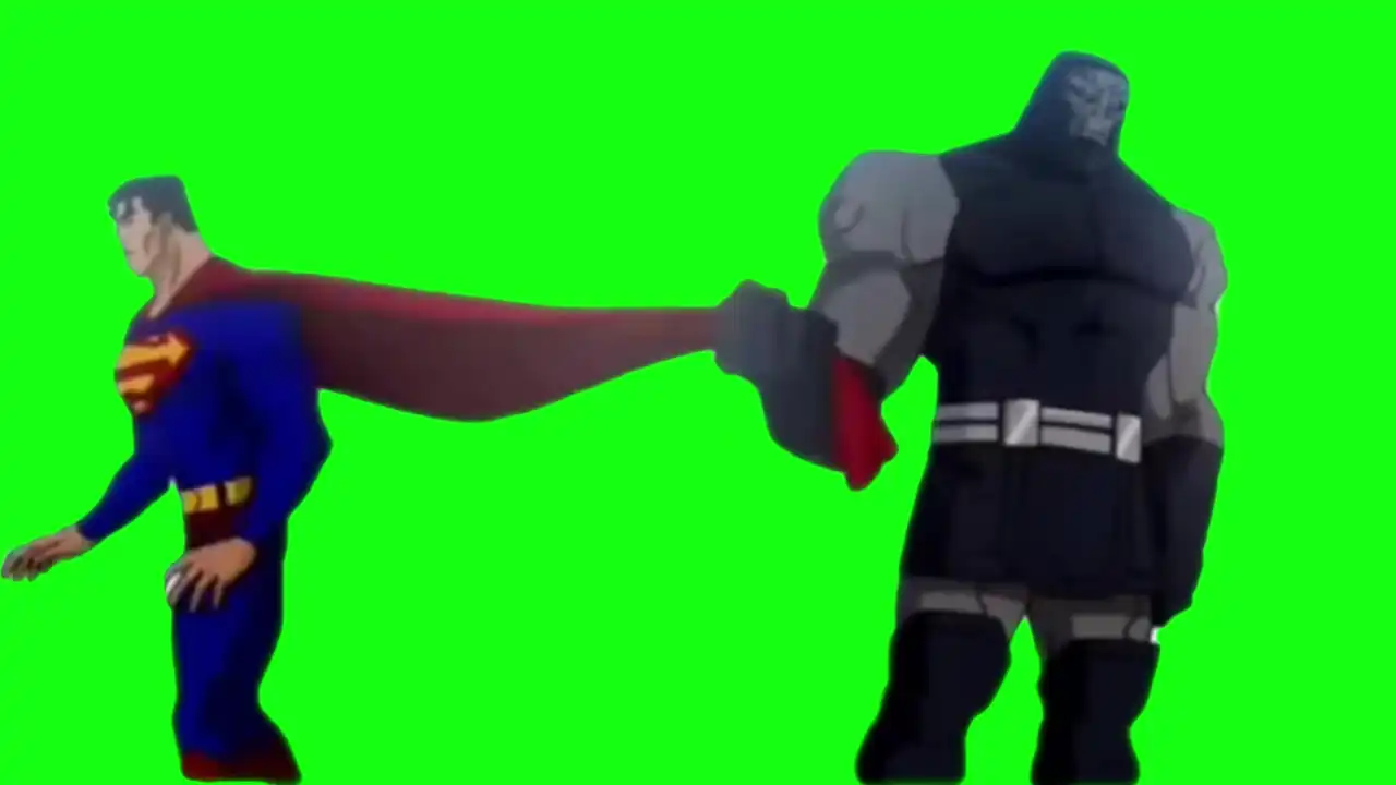 superman getting pulled Green Screen